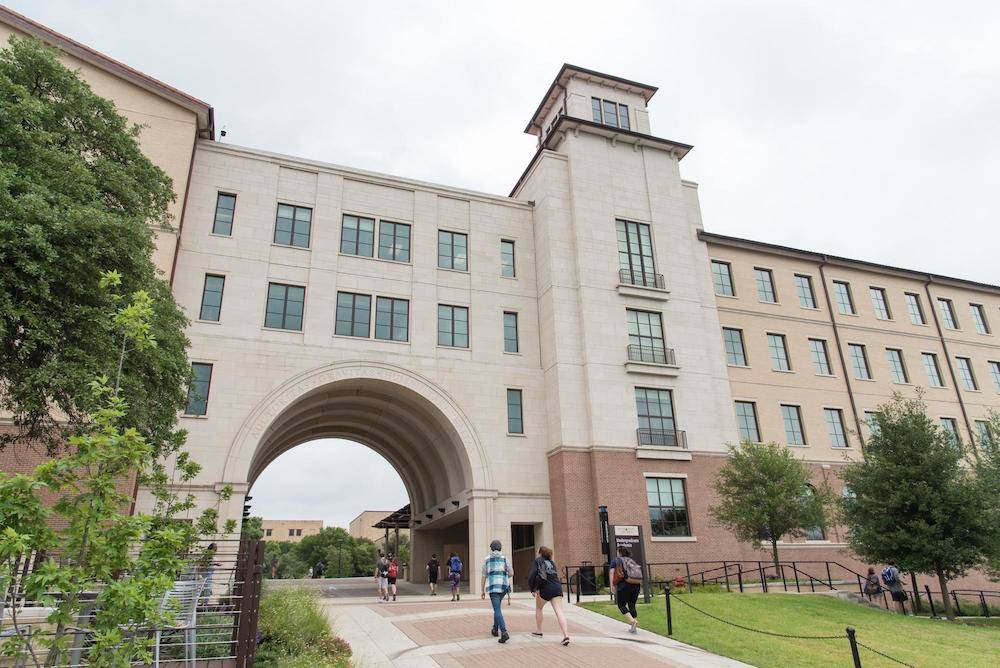 Exterior image of the Undergraduate Academic Center where the Department of Psychology offices are housed