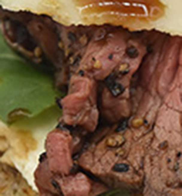 image of beef on a sandwich