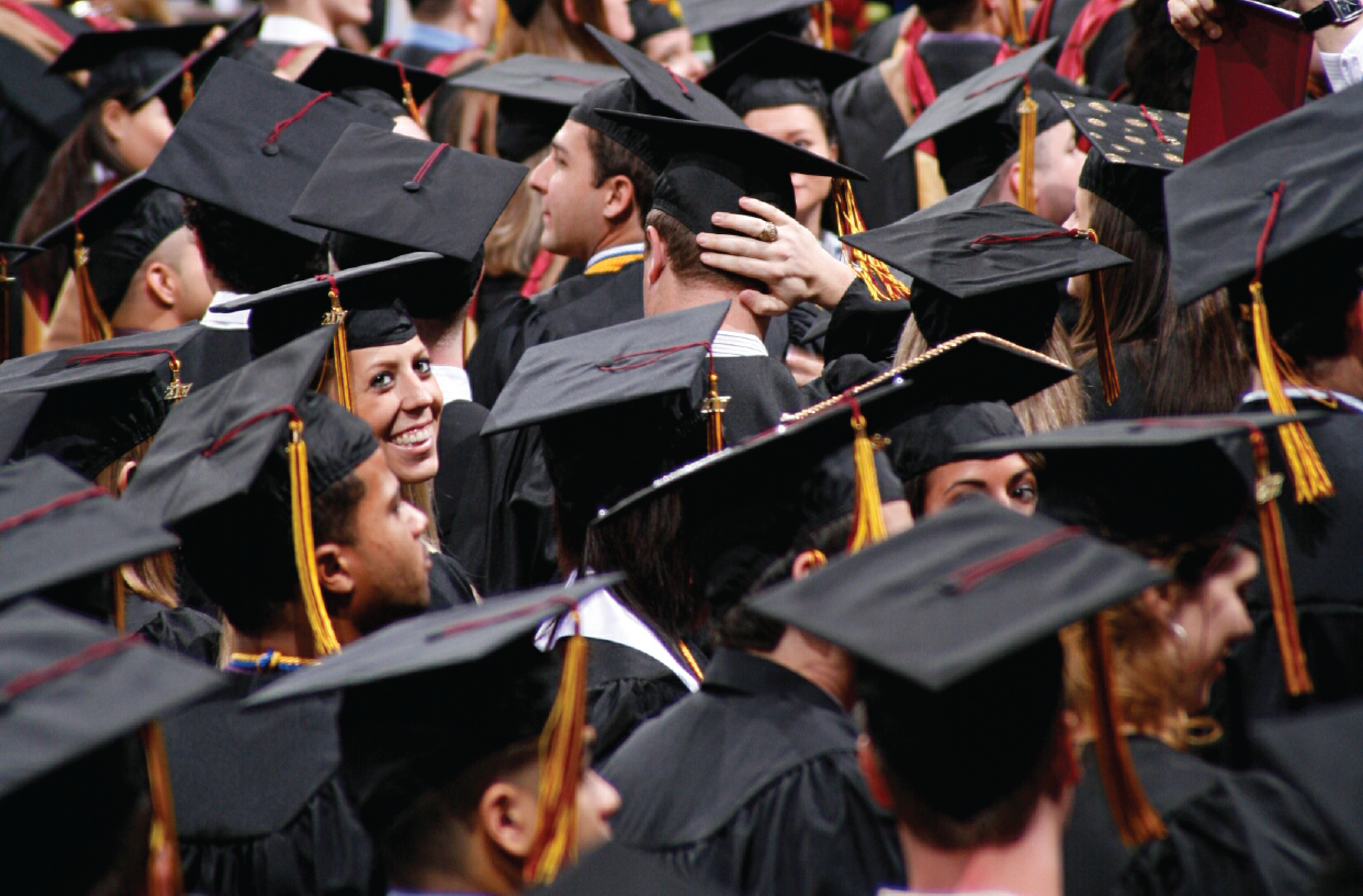 group of people at graduation