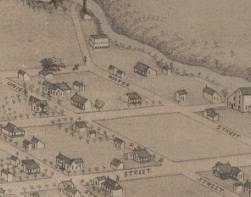 1881 August Koch birds-eye view map