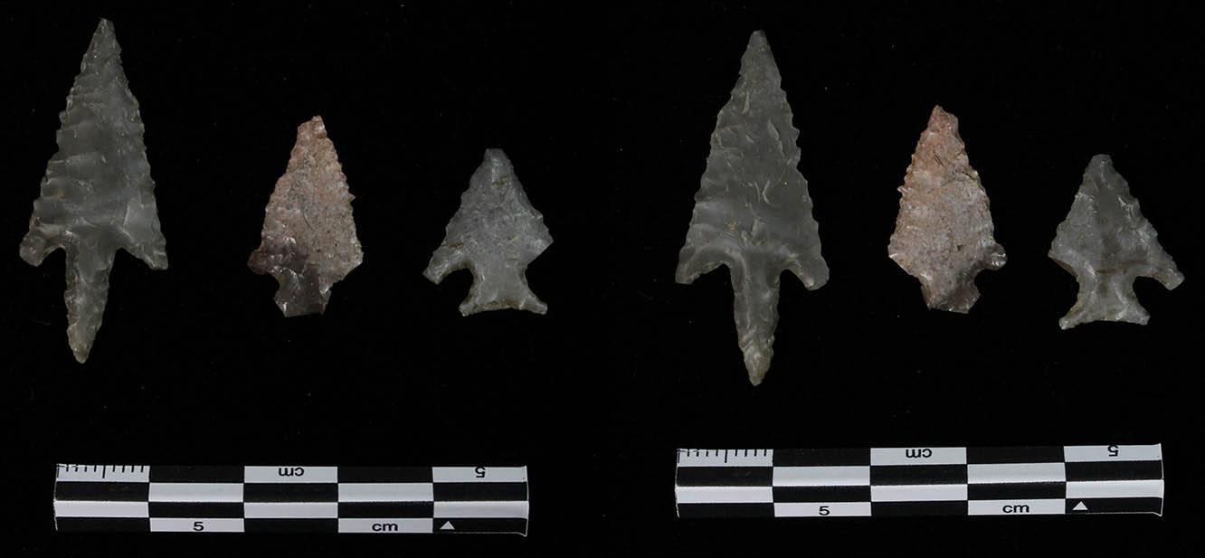 Image of late prehistoric projectile points