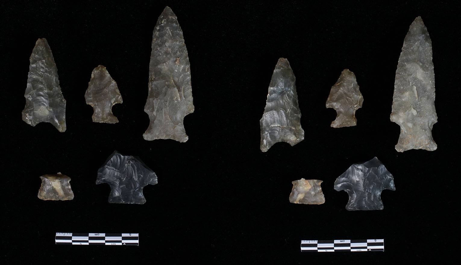 Paleoindian Period: Dart points from 11,500 years ago and earlier