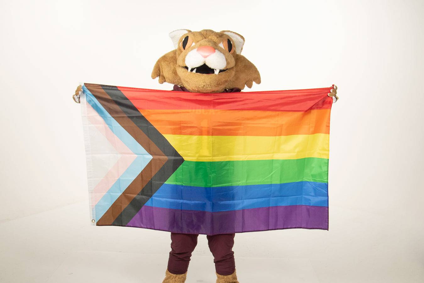 Boko holding new pride flag