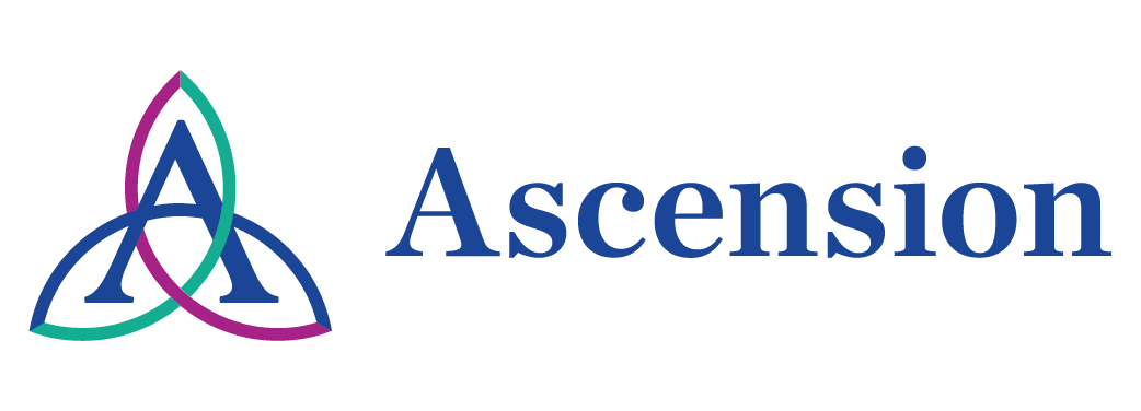 Ascension Logo. It includes an A with Celtic inspired lines around a capital "A."