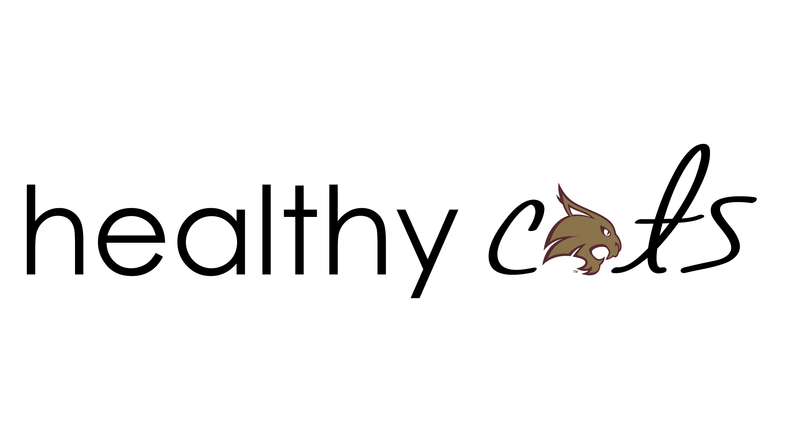Healthy Cats logo. Logo reads "healthy cats."