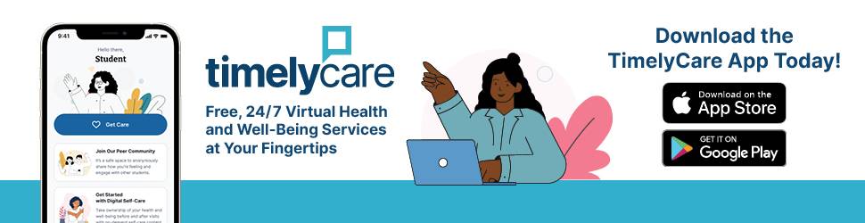 TimelyCare: Free, 24/7 virtual health and well-being services at your fingertips. Download the TimelyCare App today!