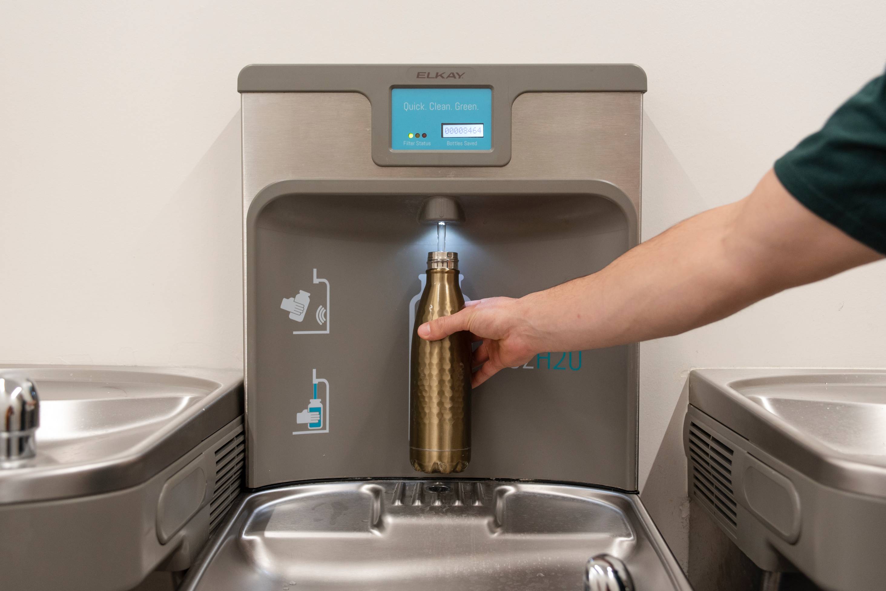 water bottle refill station