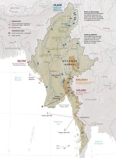 Natural Resources of Burma. © 2013 V.W. Mason, M.B. Hunsiker, And M. Smith, National Geographic Magazine.