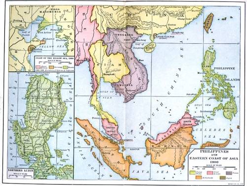 French Map of Southeast Asia 1884. American Geographical Society Library Digital Map Collection, U. of Wisconsin.