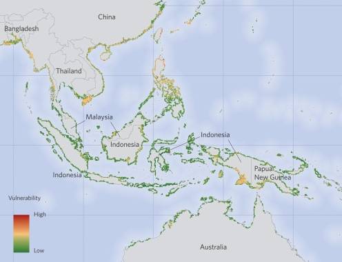 Coastal Regions in Southeast Asia Vulnerable to Climate Change. © 2012 Jones, H. et al., Nature Publishing Group, a division of Macmillan Publishers Limited. All Rights Reserved.