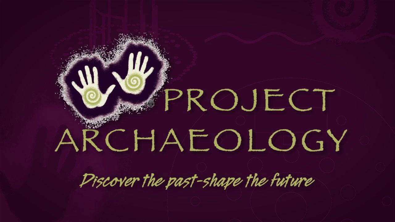 Project Archaeology logo with hand prints