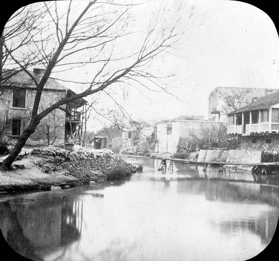 black and white historic photo of John Twohig house