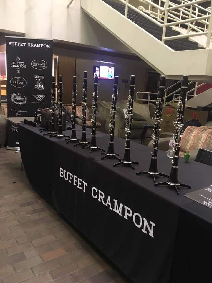 Buffet Crampon Exhibition table.