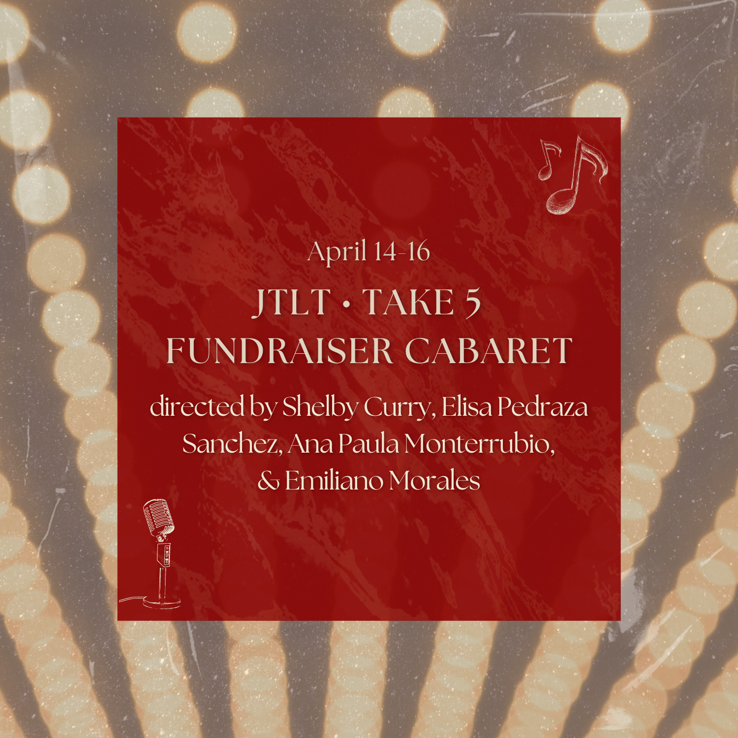 JTLT + Take 5 Fundraiser Cabaret