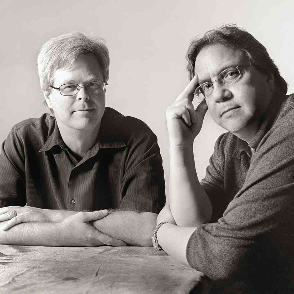 Steve Davis (left) and Bill Minutaglio, authors of Dallas 1963, photo by Dennis Darling © 2013