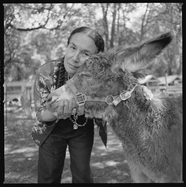 Mary Ellen Mark with Billy the Donkey by Michael Piazza
