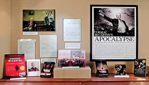 Cormac McCarthy exhibit items pictured