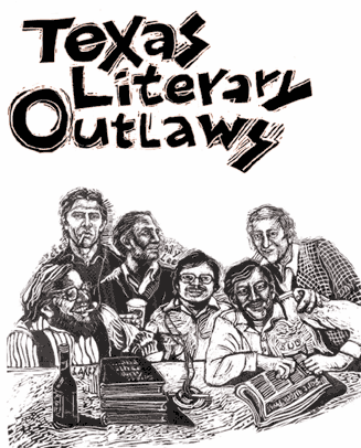 Drawing of Texas Literary Outlaws