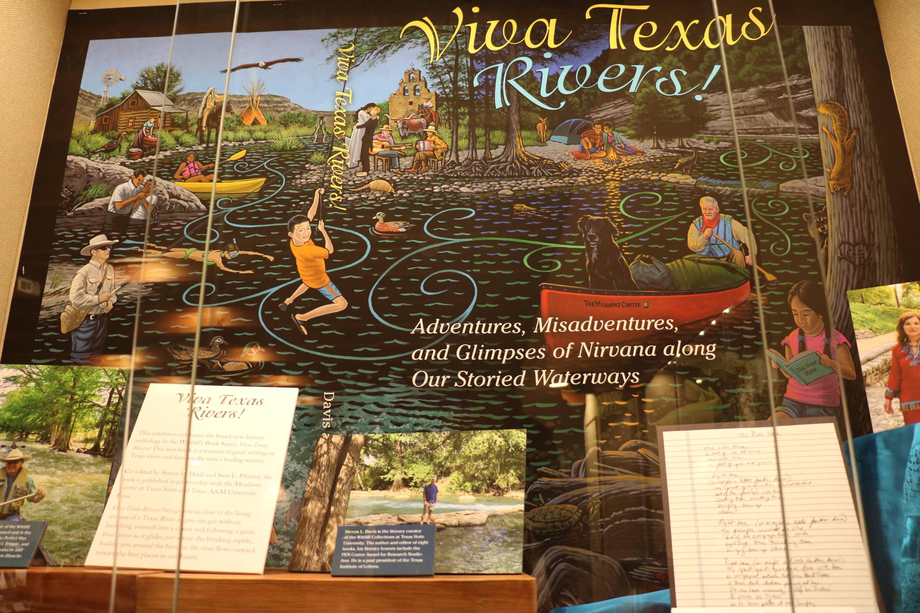 Photo of Viva Texas Rivers display case
