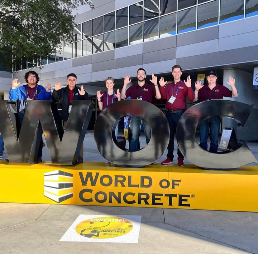 students at world of concrete