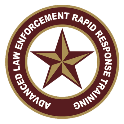 ALERRT Emblem, which reads "Advanced Law Enforcement Rapid Response Training"