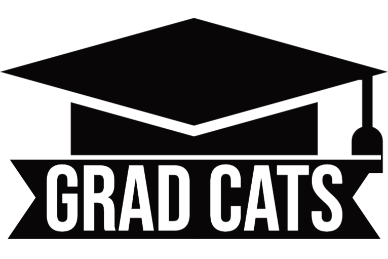 the Grad CATS logo, which is a graduation cap with the words "GRAD CATS" written across the bottom