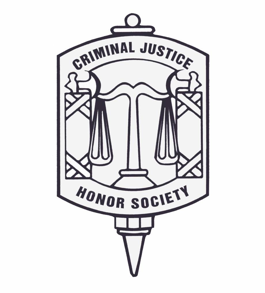 the criminal justice honor society crest