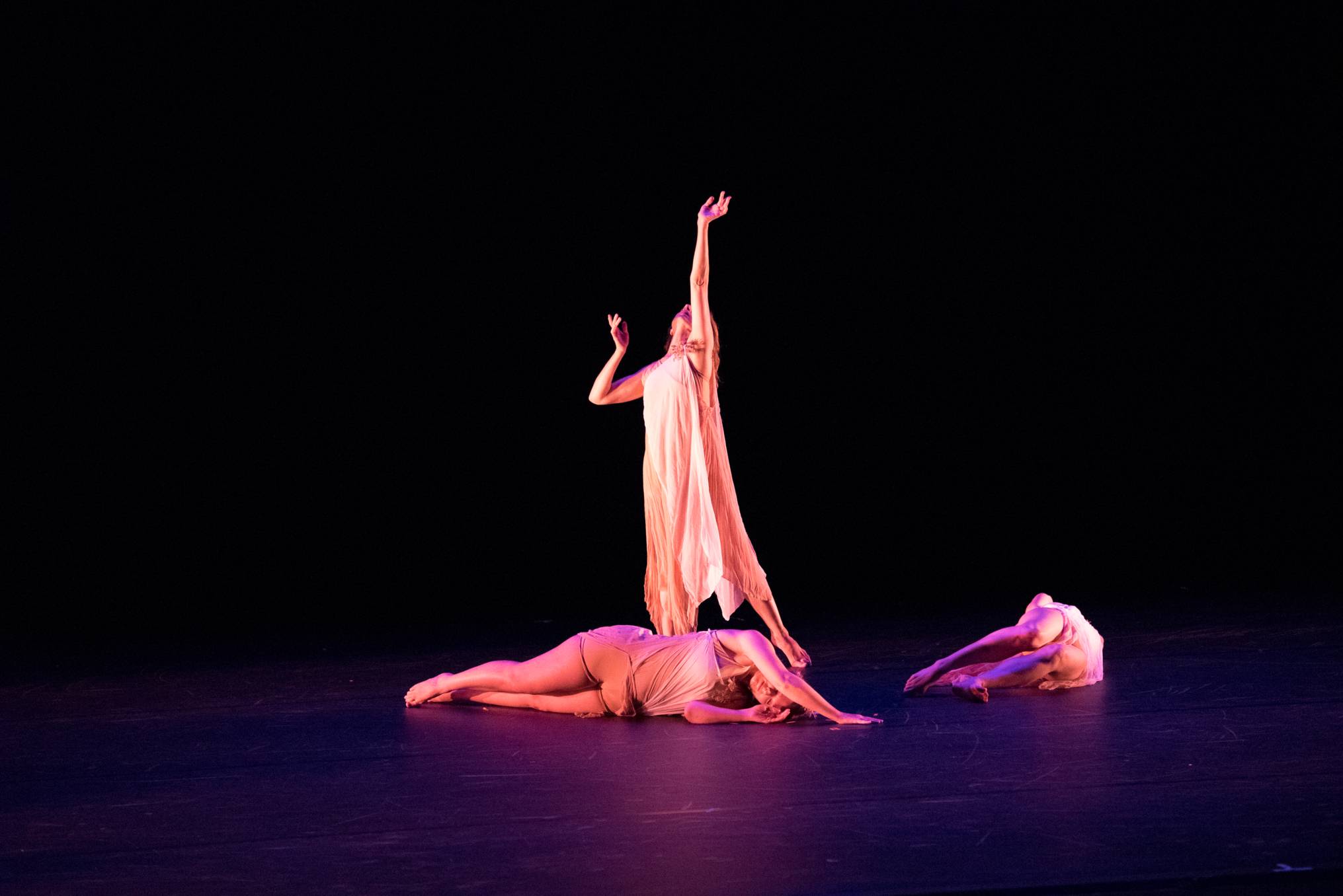 Dancers on stage at Texas State University
