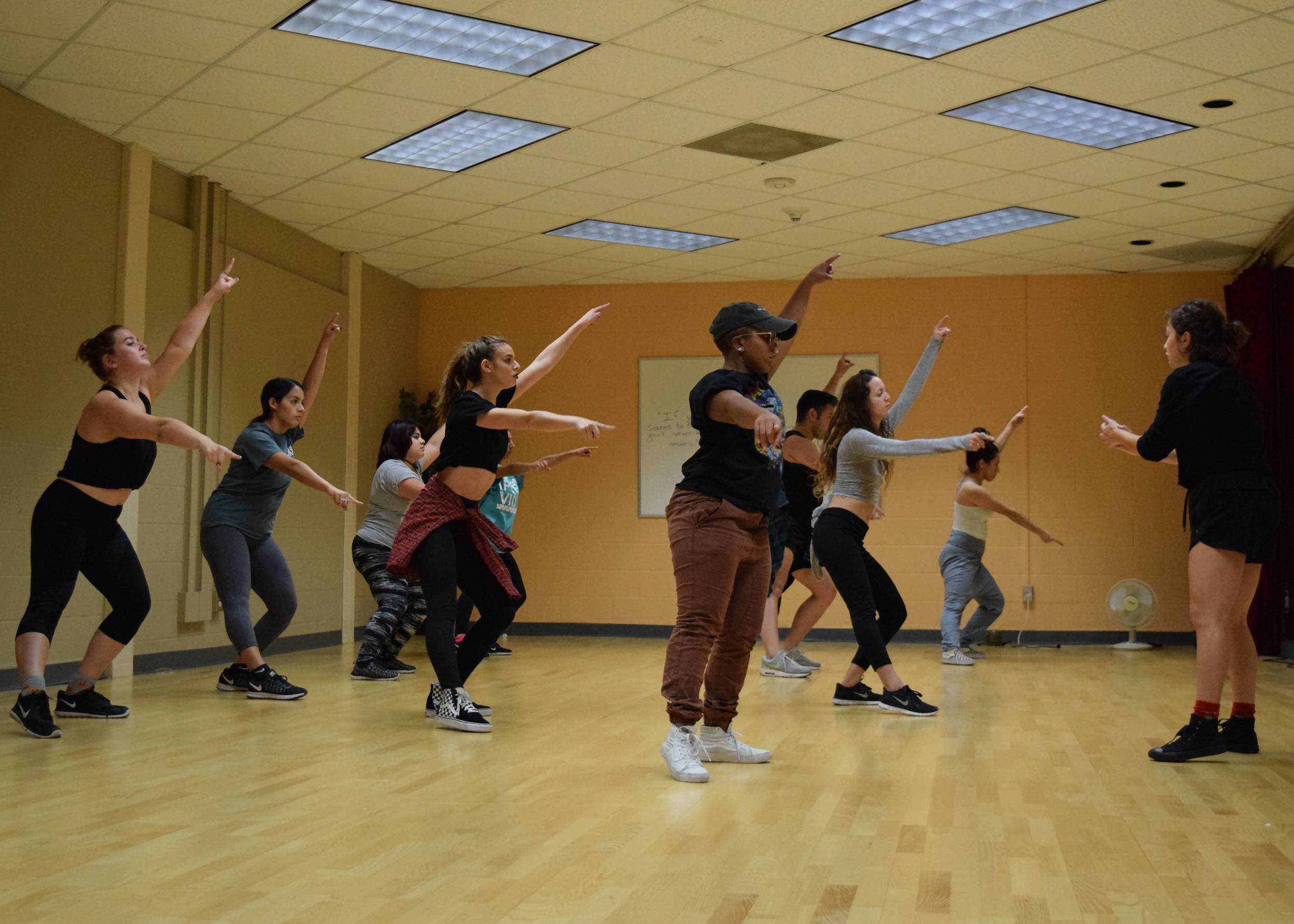 Dance class at Texas State University