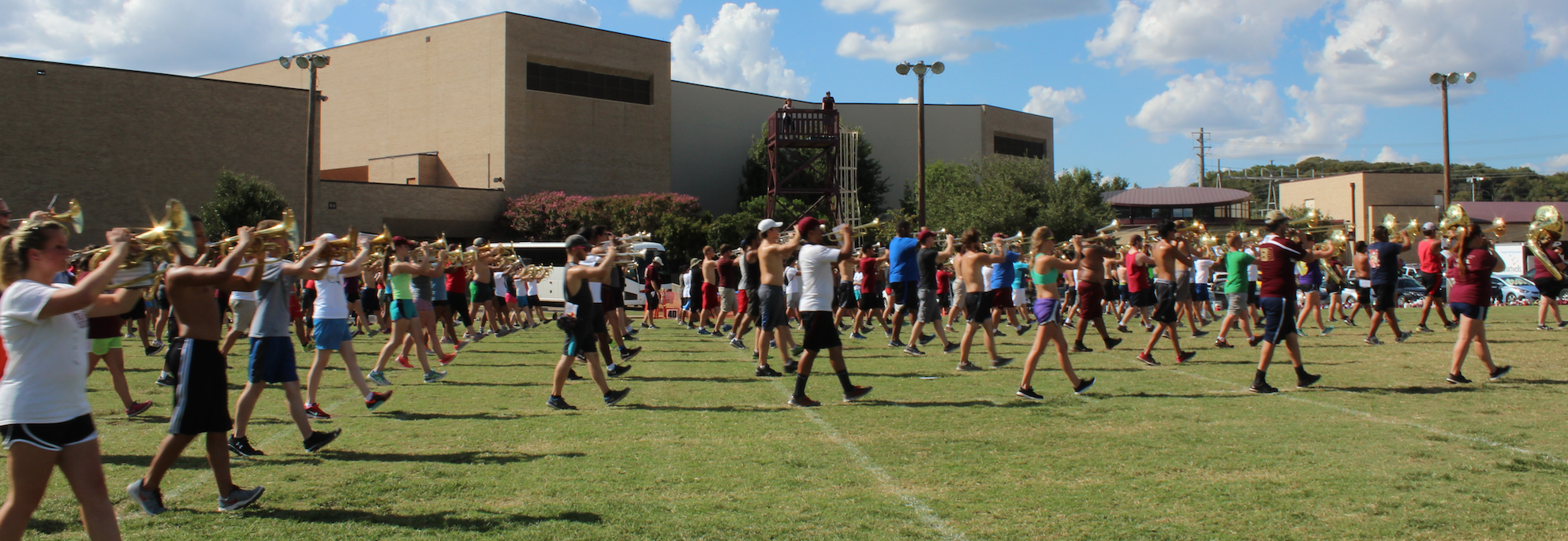 BMB members review marching fundamentals