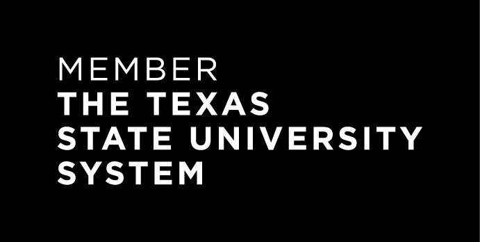 Member the Texas State University System white on black