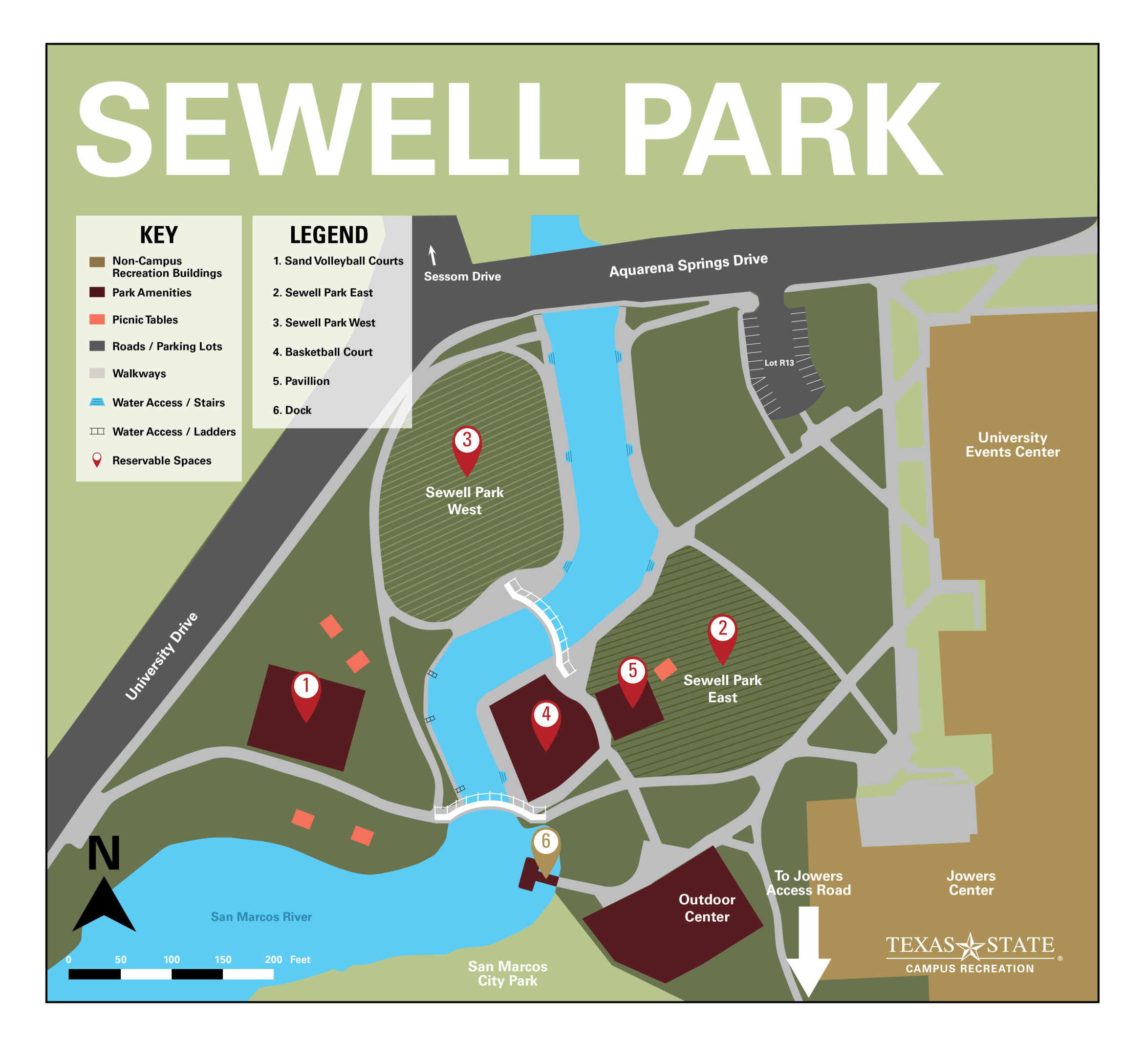 sewell park map