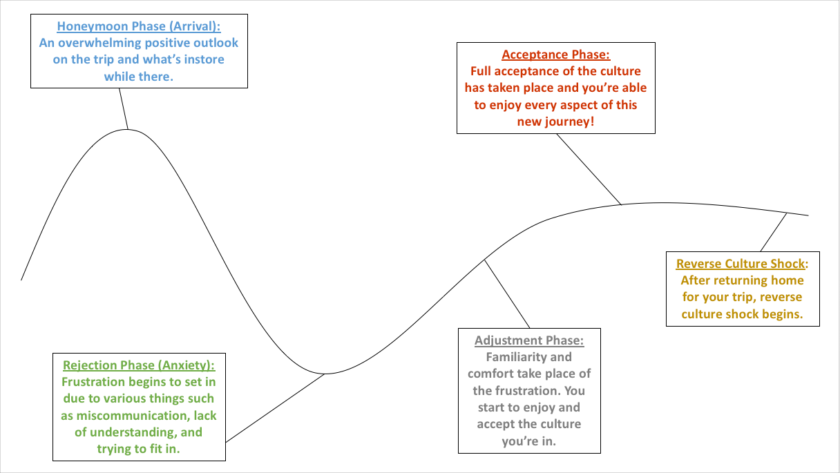 Culture Shock graphic with the 4 stages.