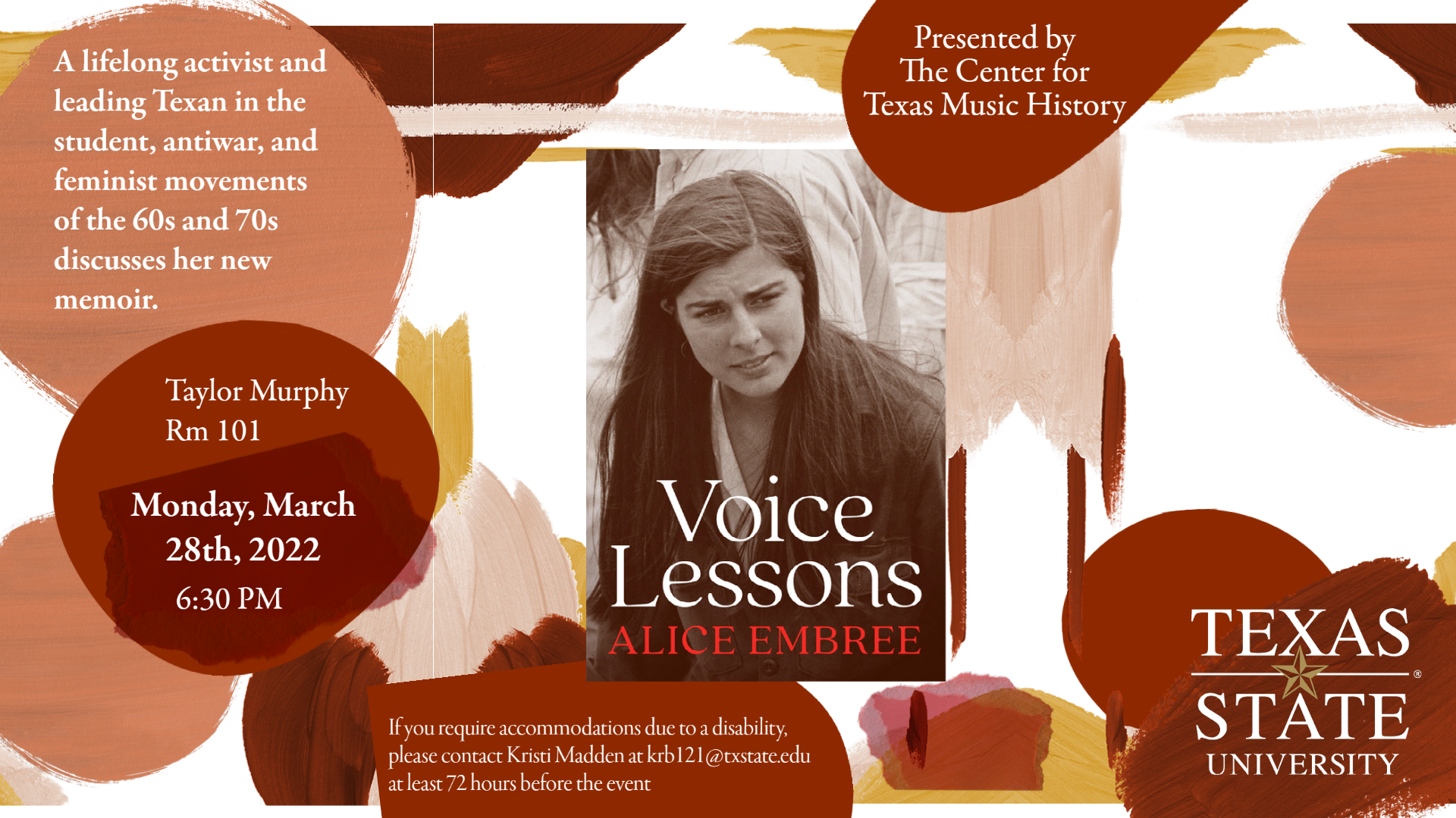 Alice Embree, Voice Lessons
