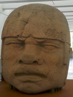 Olmec Head Statue