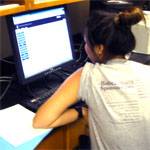 Student Using Computer