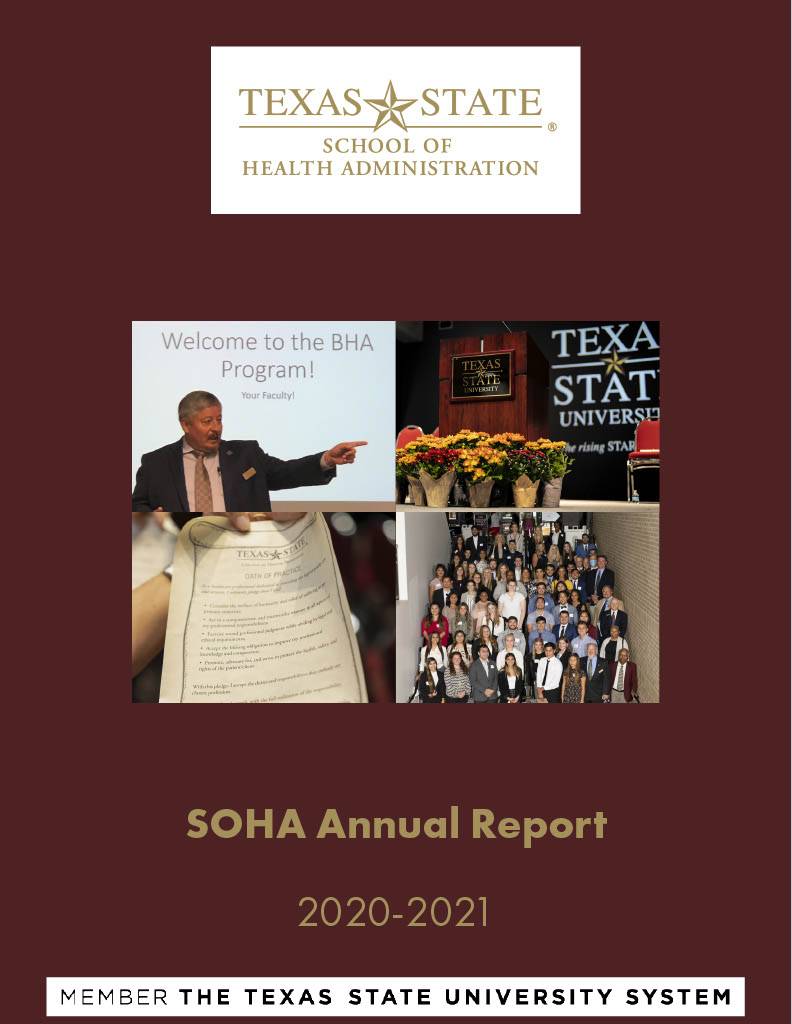 Cover page of 2020-2021 Annual Report