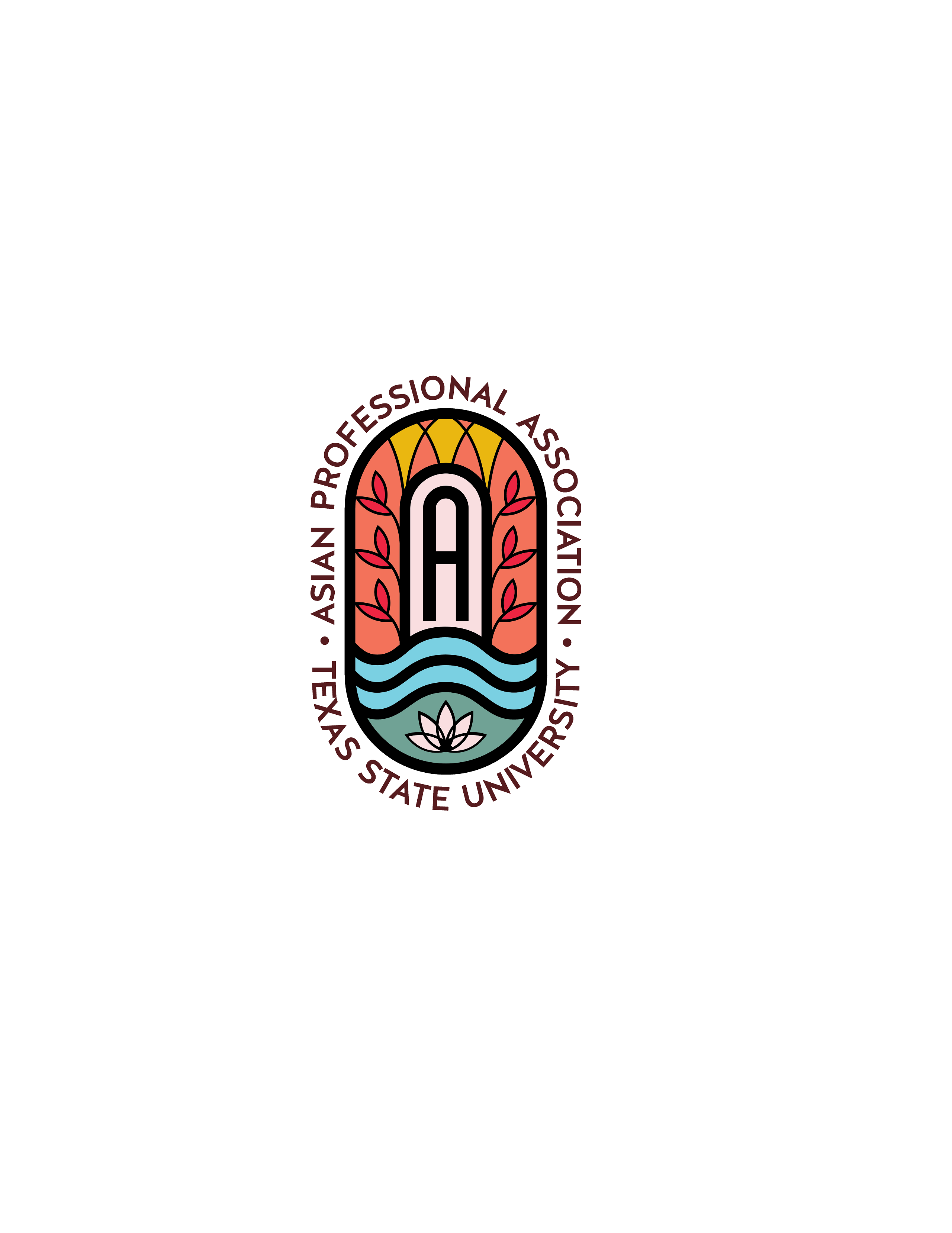 Logo reads Asian Professional Association - Texas State University