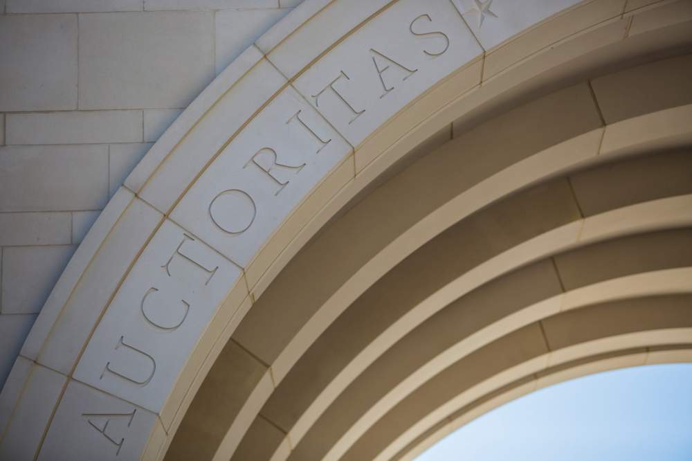 close-up of UAC building