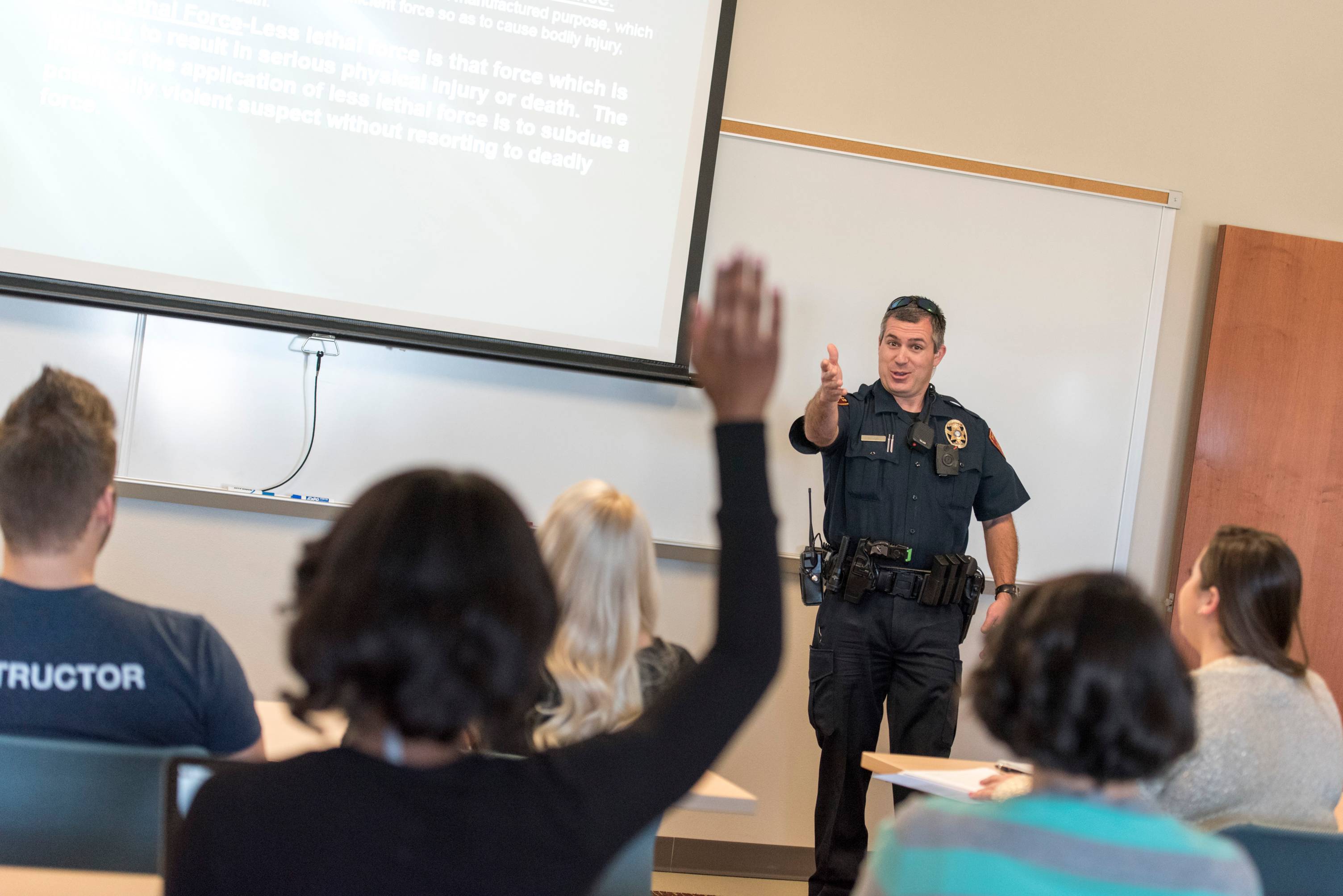 UPD Officer in the classroom