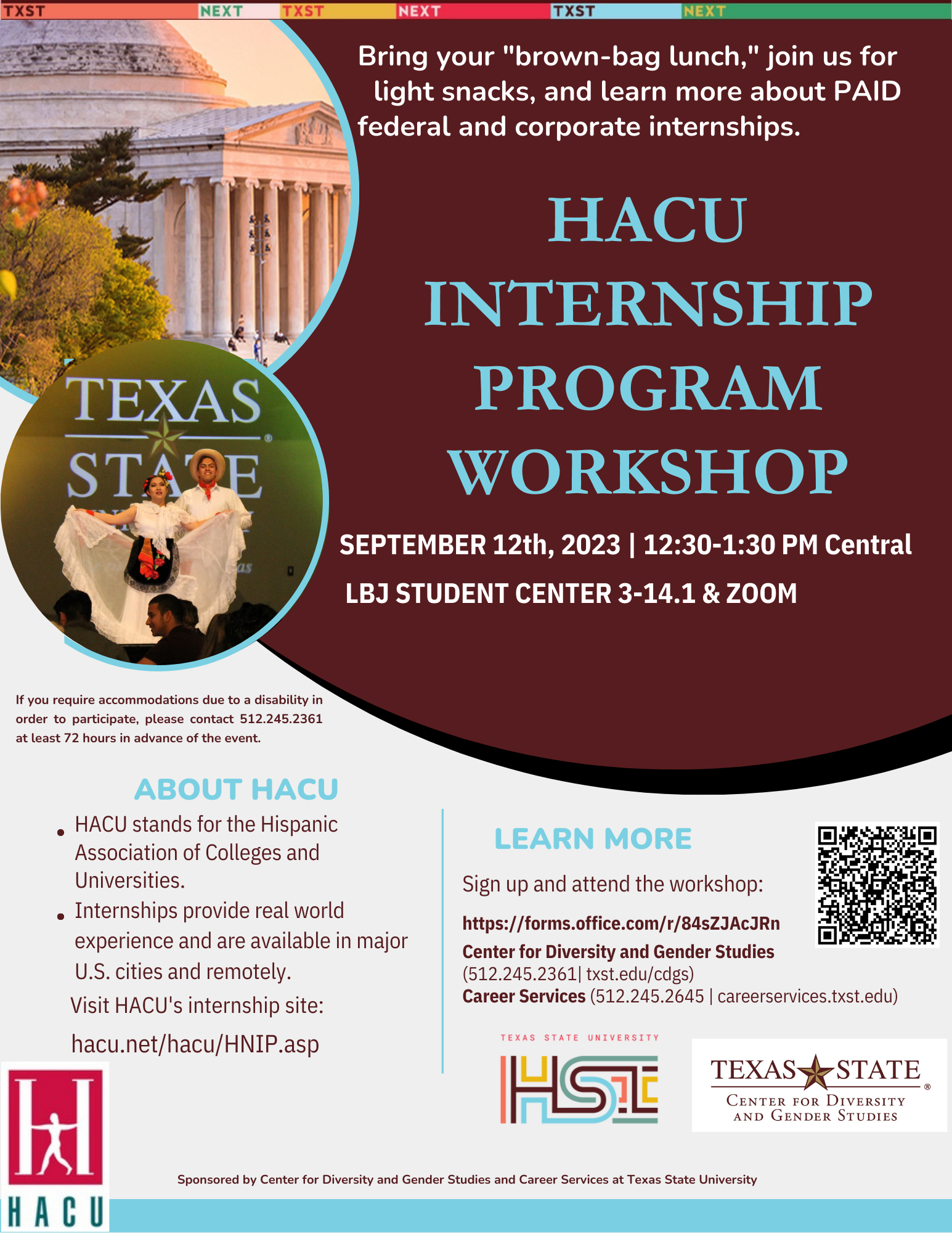 Flyer for HACU Workshop