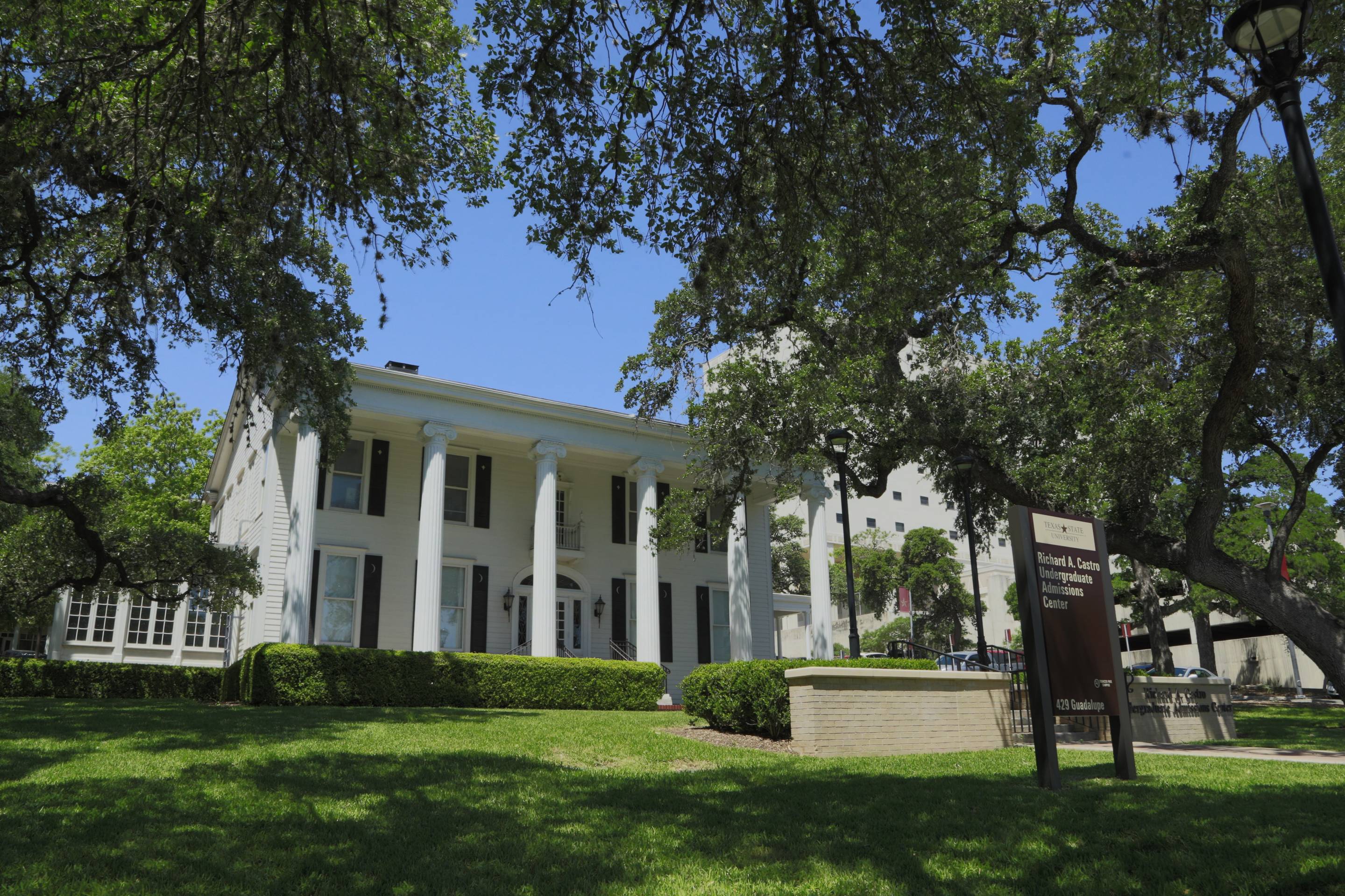 Front View of Richard A. Castro Undergraduate Admissions Center