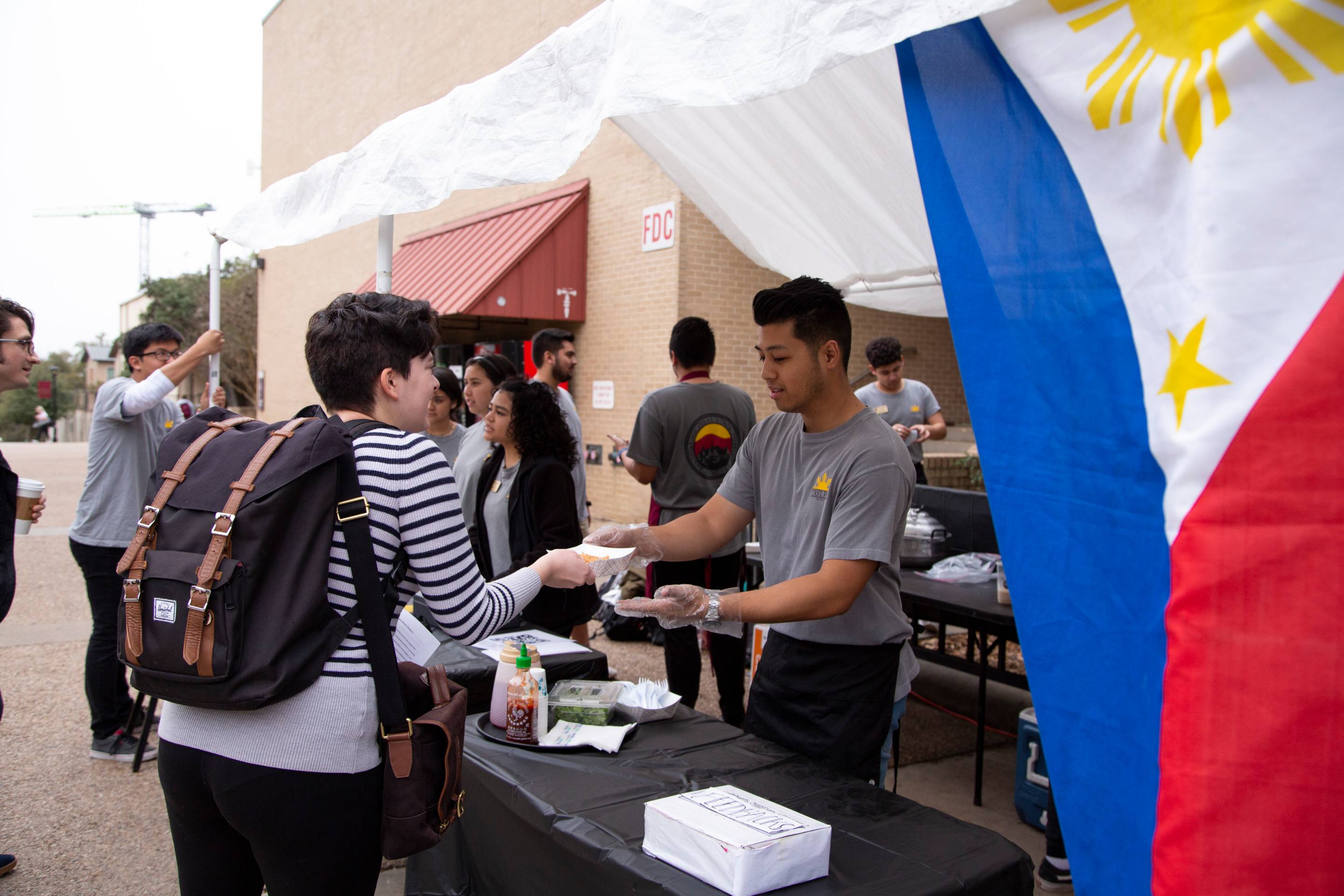 Student organizations selling food
