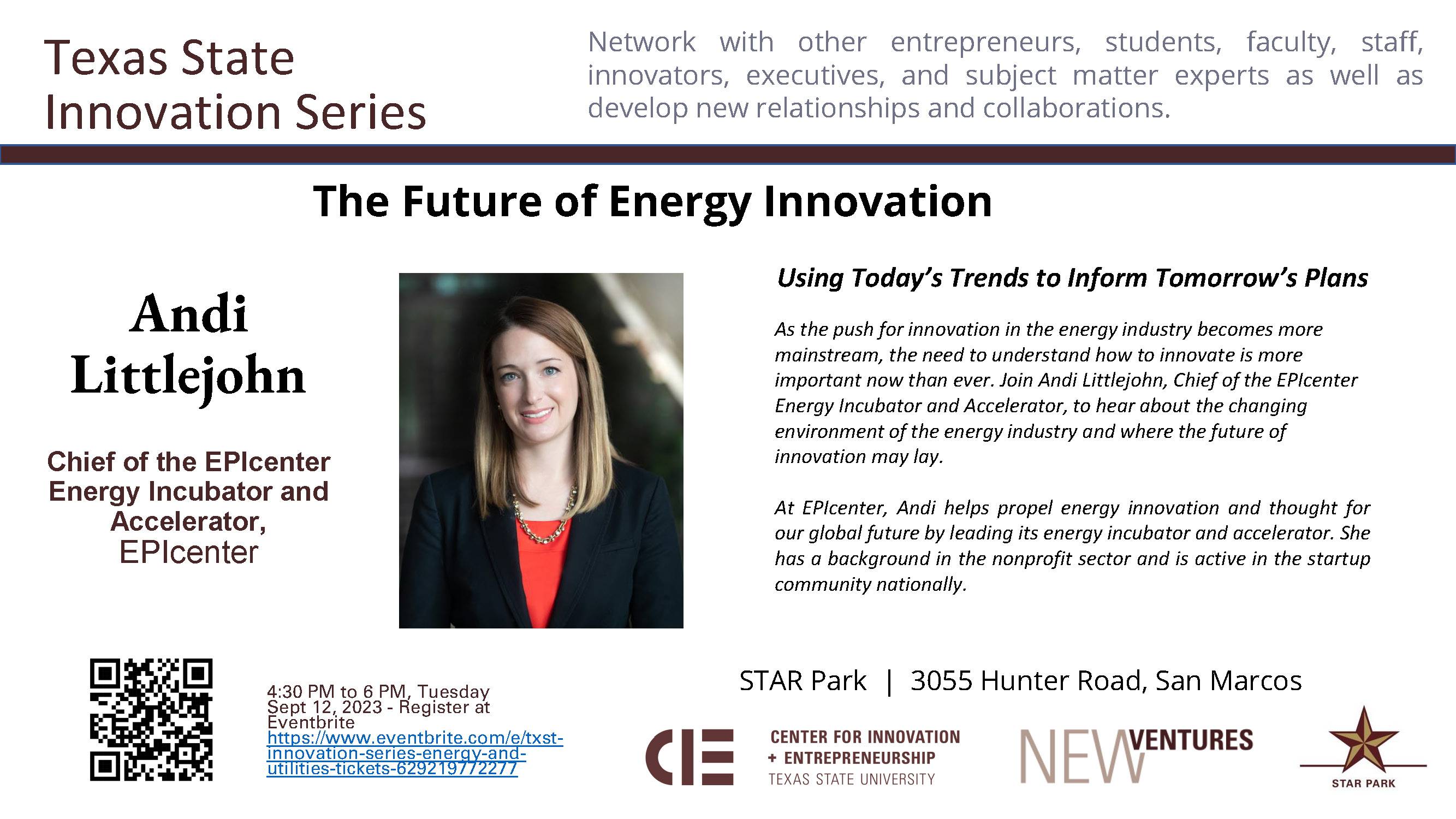 Andi Littlejohn:  Innovation Series