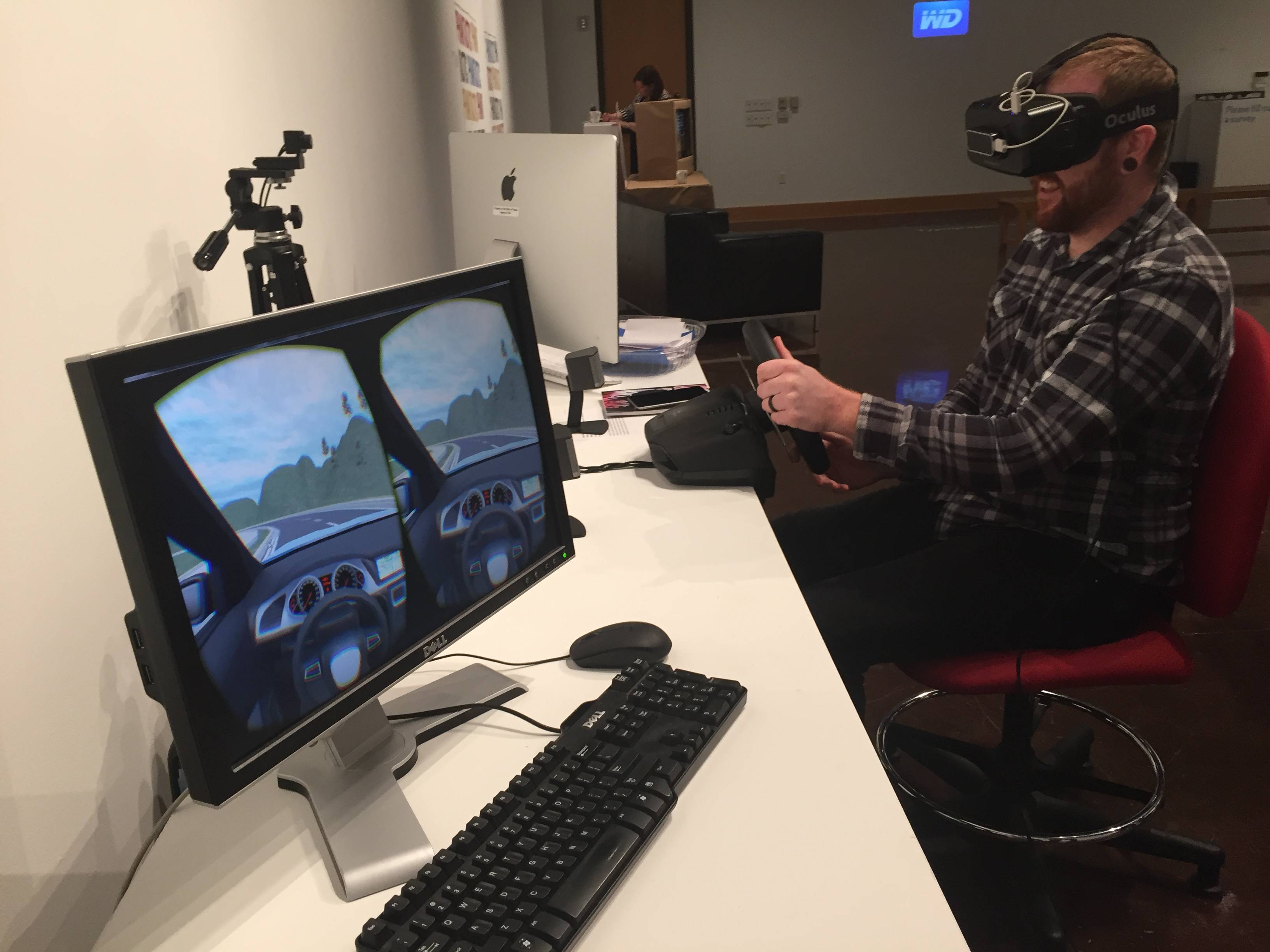 Person in VR headset
