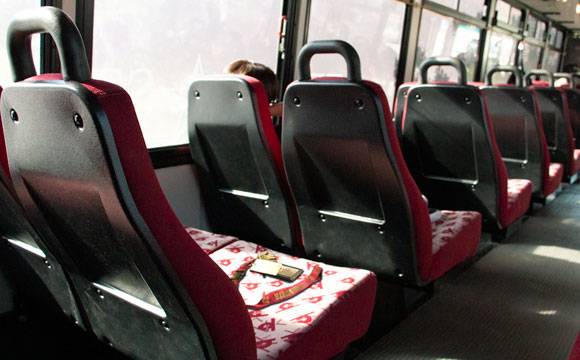 lanyard and keys left on a Bobcat Shuttle seat