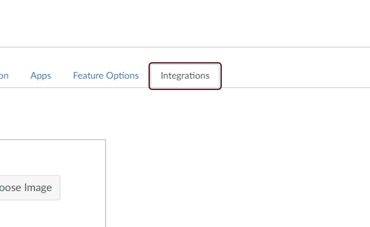 In settings tab, please click Integrations