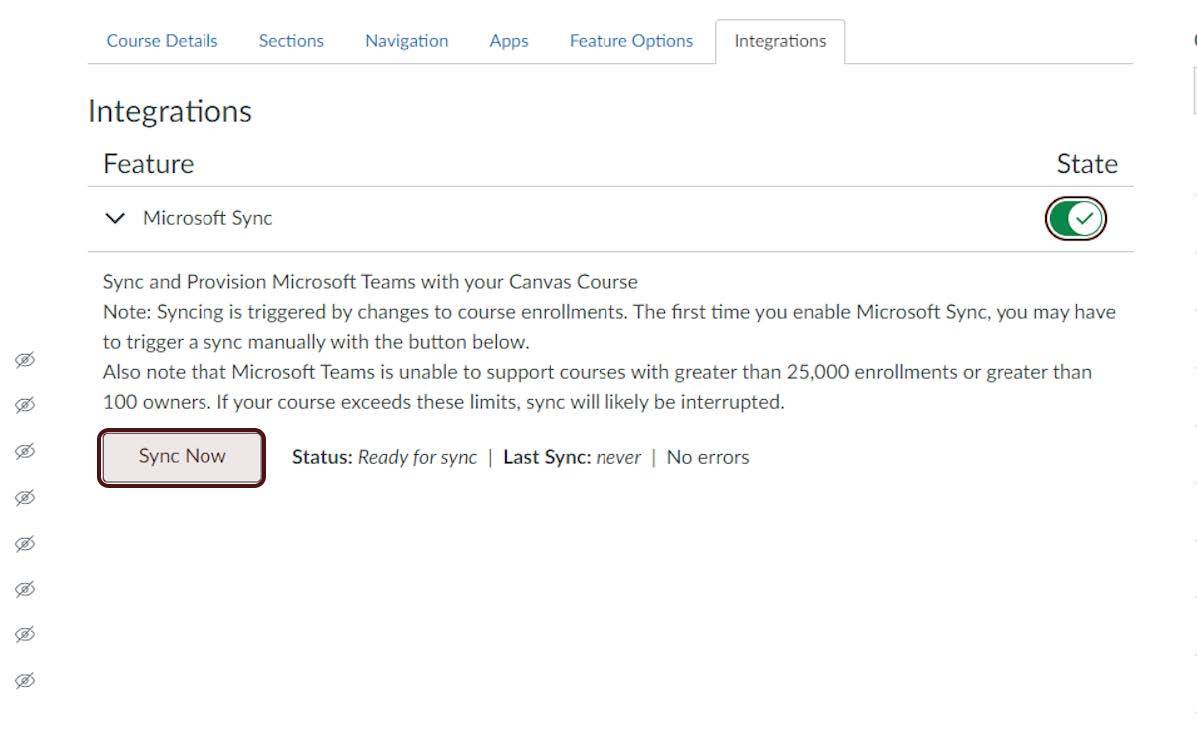 In the same page, please click Sync Now near the middle of the page