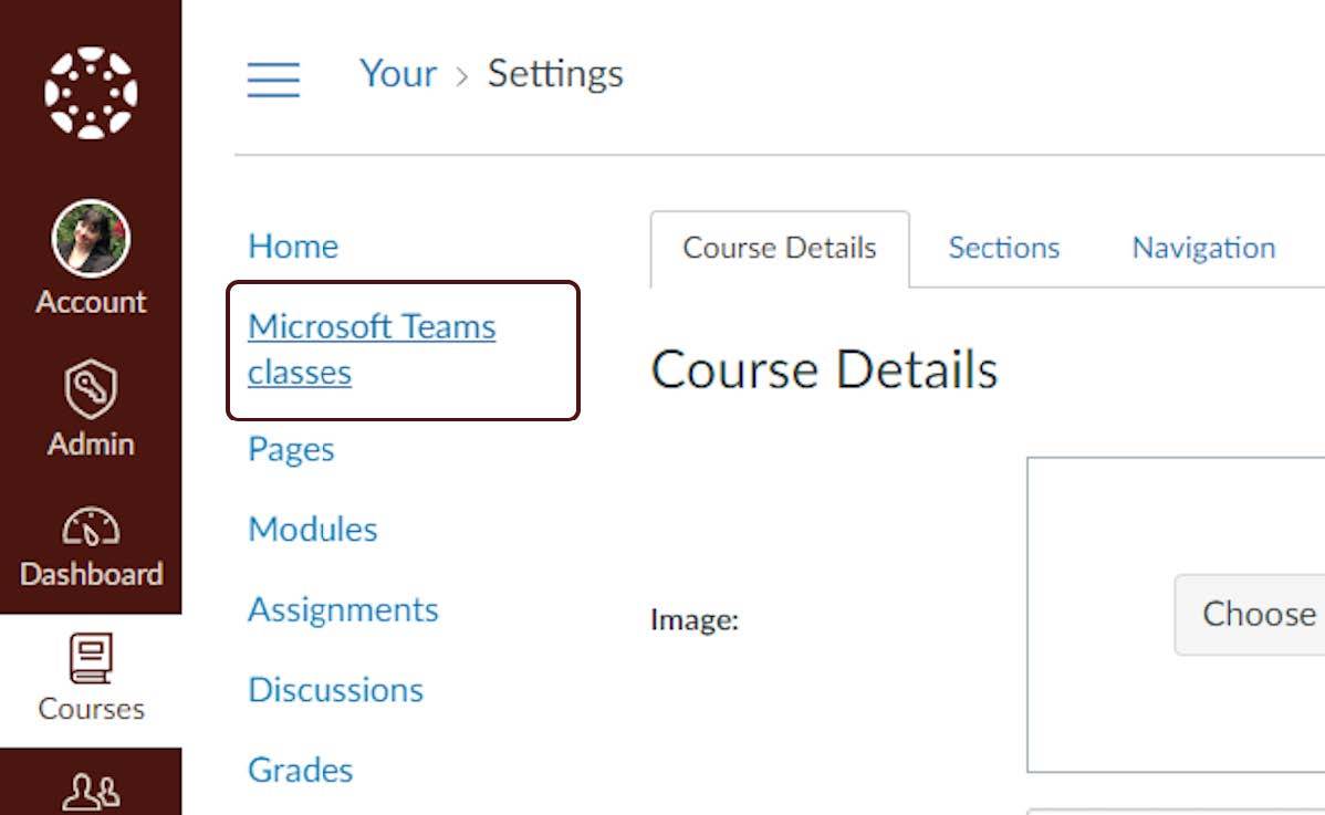 on the right hand side list of canvas, click on MicroSoft Teams classes
