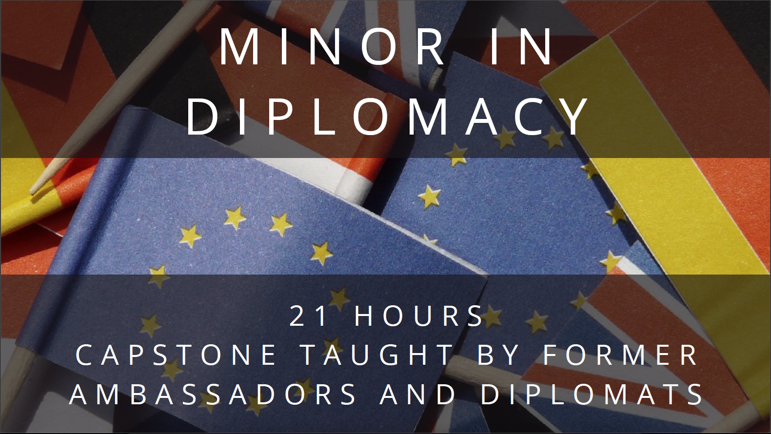 A screenshot advertising the Diplomacy minor